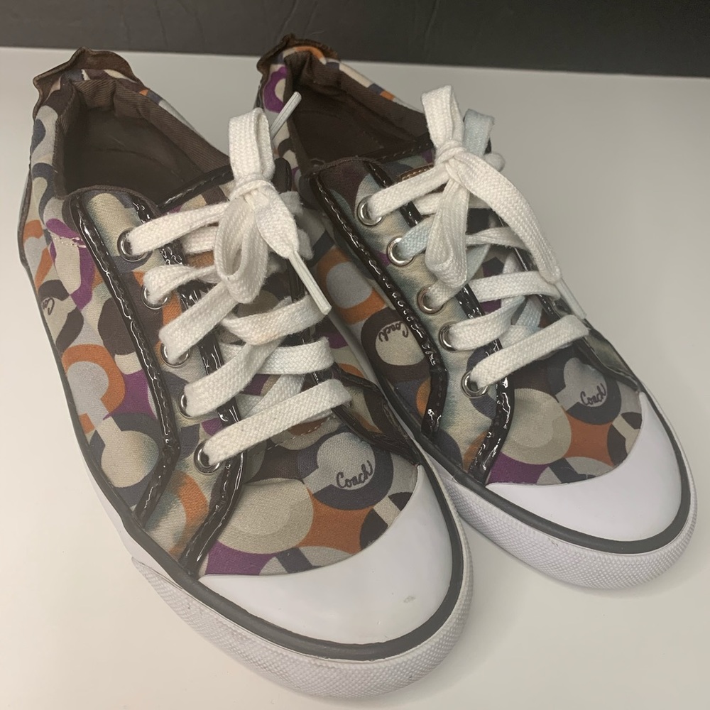 Coach Barret Op Art Sneakers 6 B - Picture 1 of 9